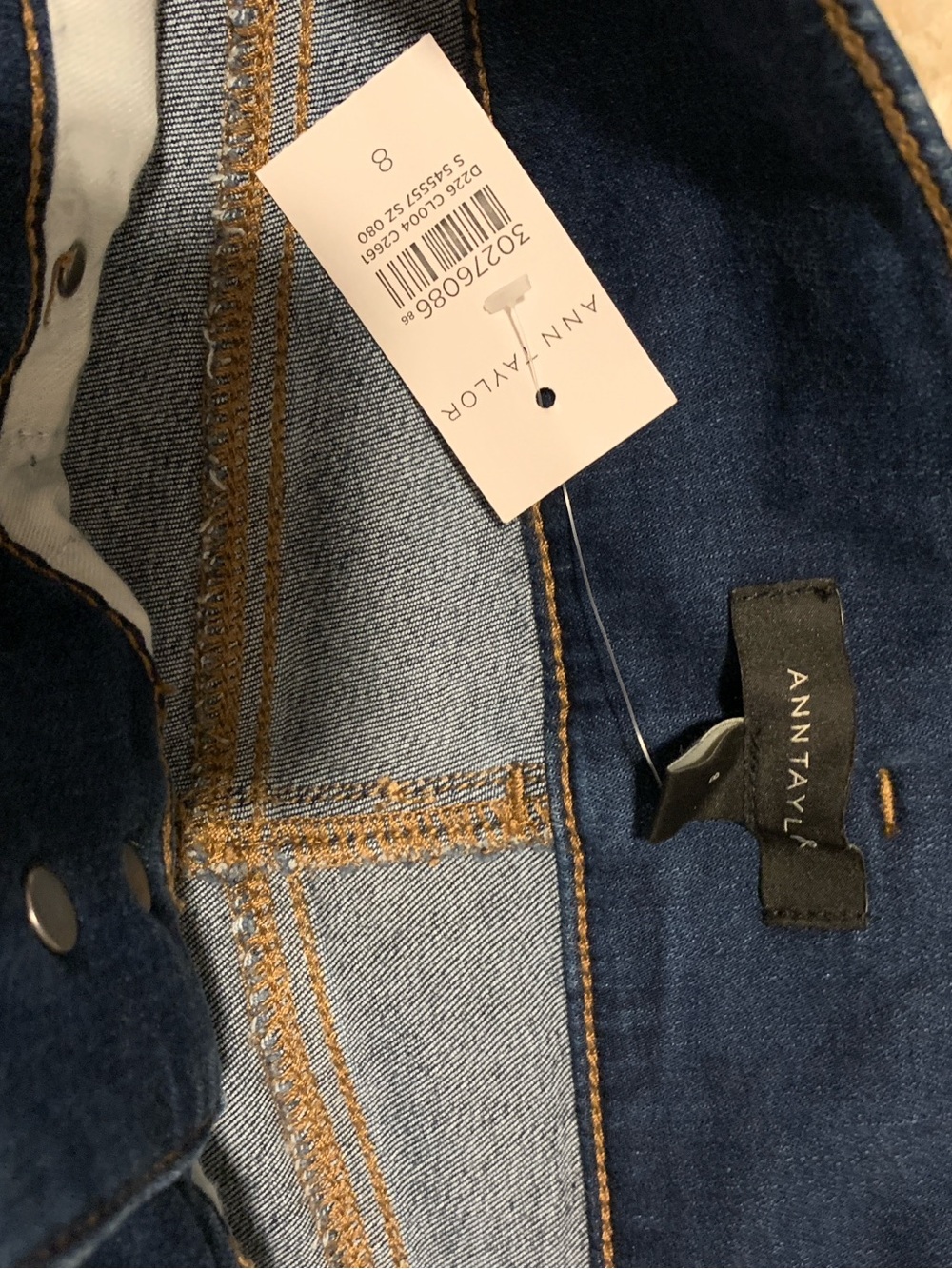 Ann Taylor Skinny Jeans in Deep Indigo - Picture 5 of 8